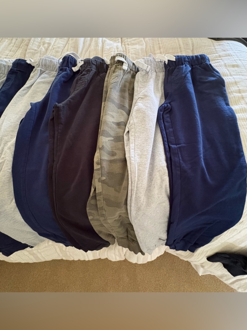 Carter's terry sweatpant joggers with pockets 11 Pair - Picture 4 of 5